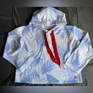 Peace Love World cropped patter sweater